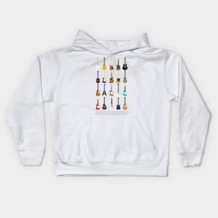 Guitar Collection (with Key) Kids Hoodie